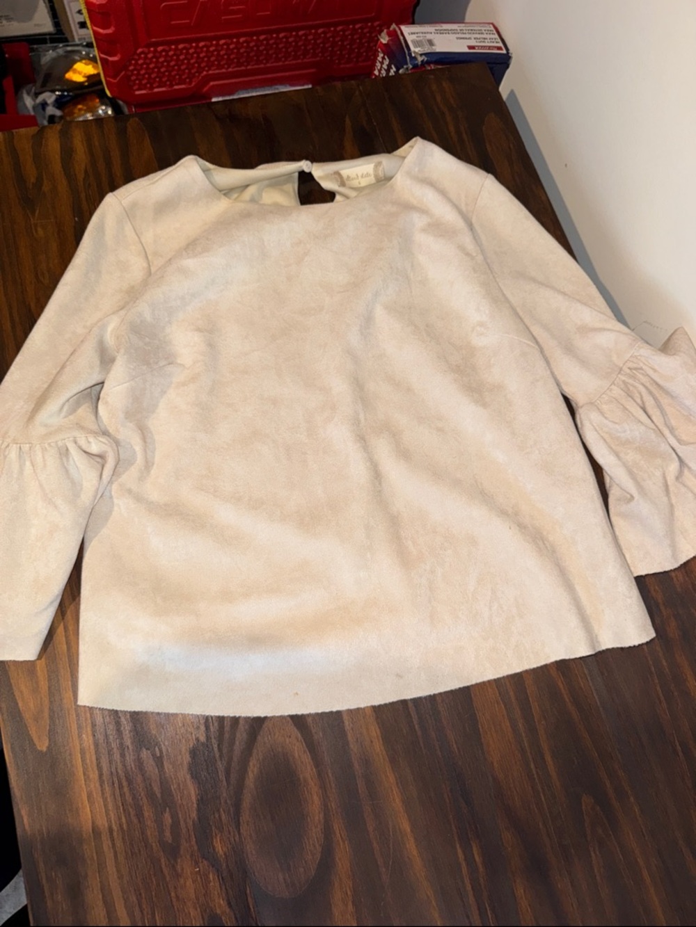 Altar'd State Cream Bell-Sleeve Top